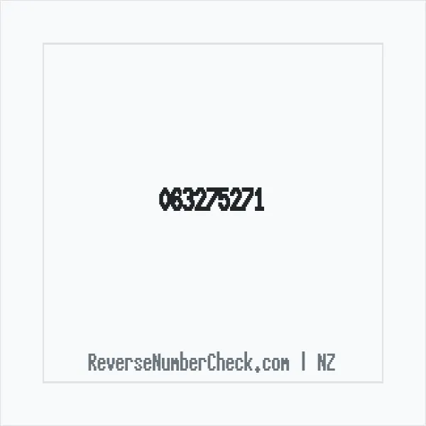 Phone number +64 (6) 3275-271 image