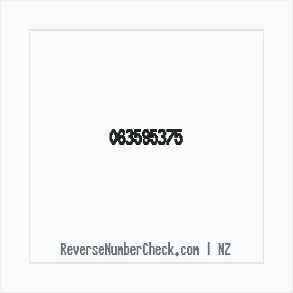 Phone number +64 (6) 3595-375 image