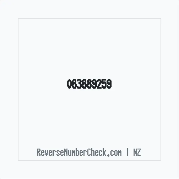 Phone number +64 (6) 3689-259 image