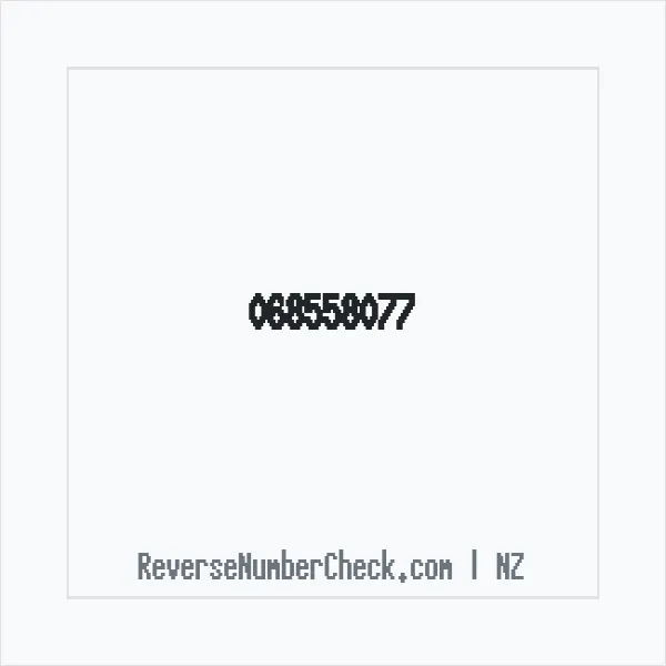 Phone number +64 (6) 8558-077 image