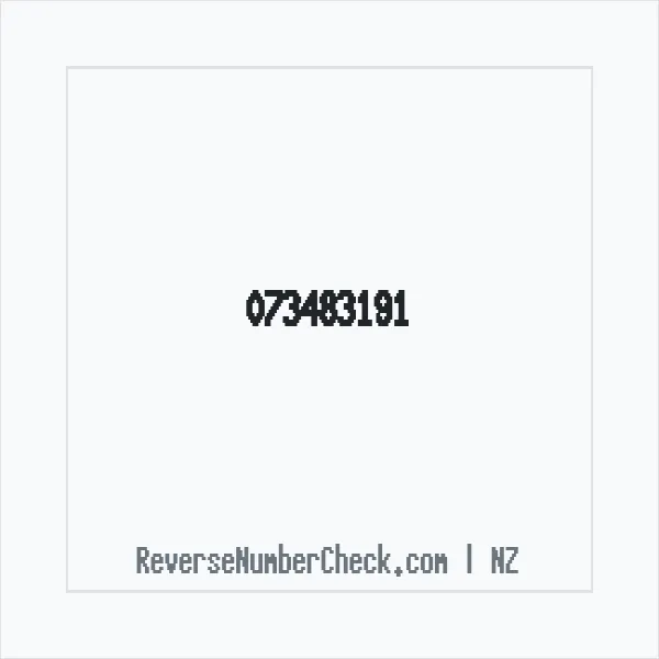 Phone number +64 (7) 3483-191 image