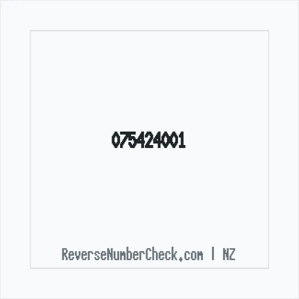 Phone number +64 (7) 5424-001 image