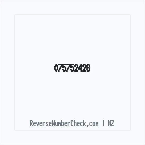 Phone number +64 (7) 5752-426 image