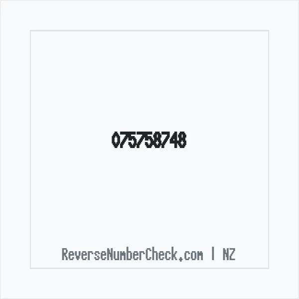 Phone number +64 (7) 5758-748 image