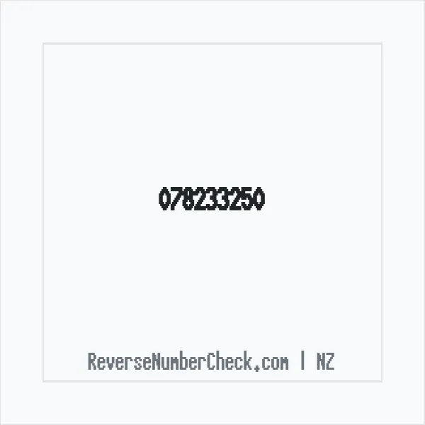 Phone number +64 (7) 8233-250 image