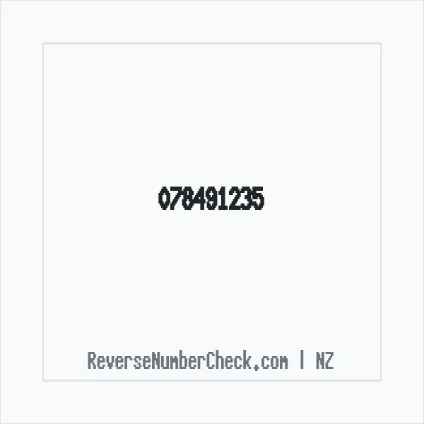 Phone number +64 (7) 8491-235 image