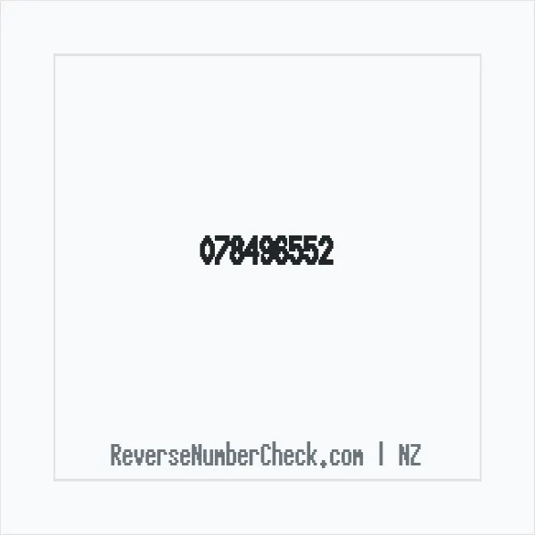 Phone number +64 (7) 8496-552 image
