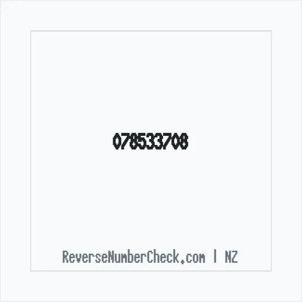 Phone number +64 (7) 8533-708 image