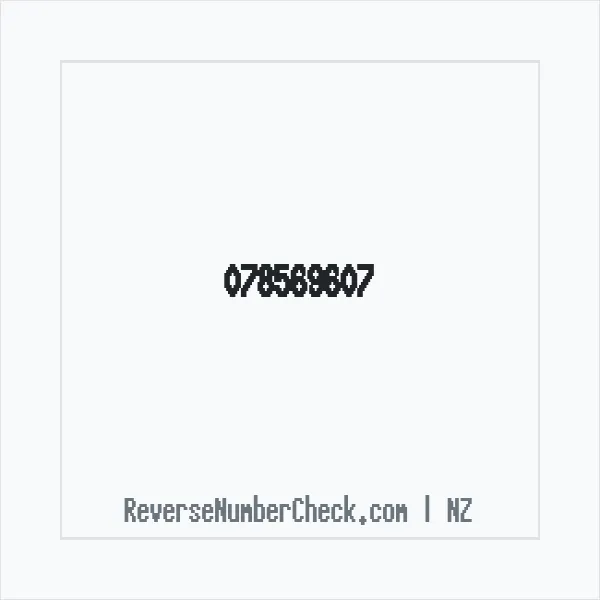 Phone number +64 (7) 8569-607 image