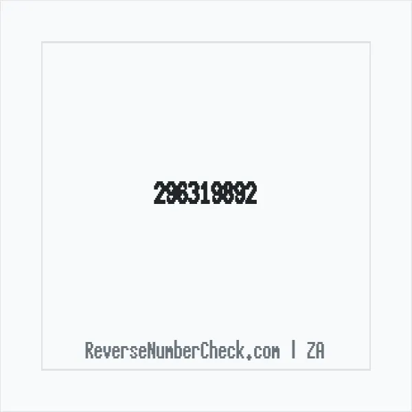 Phone number +27 (29) 631-9892 image