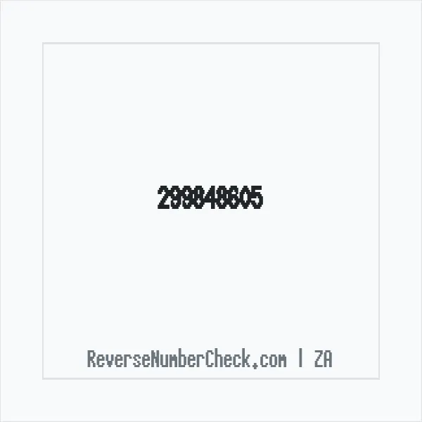Phone number +27 (29) 984-8605 image