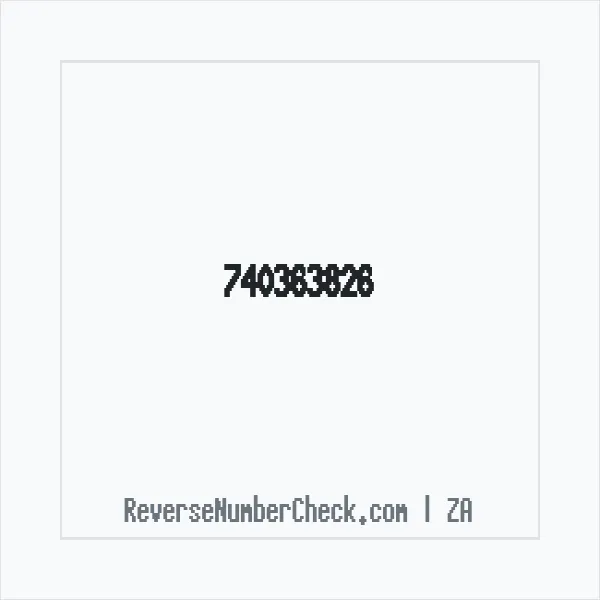 Phone number +27 (74) 036-3826 image