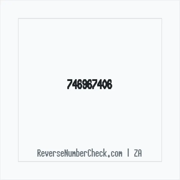 Phone number +27 (74) 696-7406 image