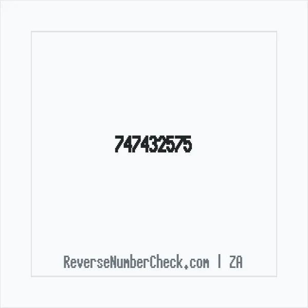 Phone number +27 (74) 743-2575 image